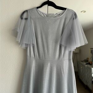 Gray dress for wedding, mother of the bride